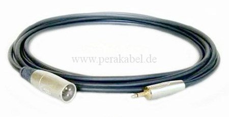 Miniklinkenstecker 3,5mm mono S auf XLR-Stecker S