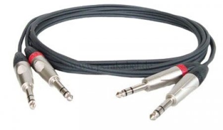 Zwillings-Kabel Klinkenstecker 6,3mm stereo DAP X-type