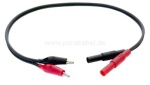 Messleitung-2x Bananenstecker 4mm Isoliert auf 2x Krokodilklemme