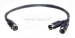 DIN-STECKER auf 2 DIN-STECKER plastik ( 4 ; 5 und 2 belegt )