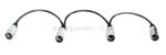 4fach XLR Adapter ( 4xStecker ) S