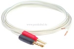 2 Bananenhohlstecker auf 2 abisolierte Innenleiter-HiFi Lautsprecherkabel