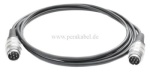 DIN-Stecker 7polig Schraubverschluss auf DIN-Stecker 7polig Schraubverschluss (Pin 7 Schirm )