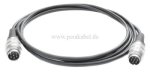 DIN-Stecker 7polig Schraubverschluss auf DIN-Stecker 7polig Schraubverschluss (Schirm an Geh.-7x0,34)