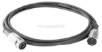 DIN-Kabel - Stecker/Buchse 7 polig Deltron (Schirm an Pin 2-6x0,34)