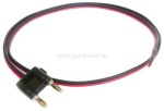 HiFi Lautsprecherkabel (2x0,75qmm) - Doppel-Bananenstecker (Schaltbrücke) auf BLANK