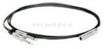 Stereoklinkenbuchse 6,3mm metall 3pol auf 2 x Klinkenstecker 6,3mm metall 2pol