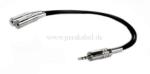 Miniklinkenstecker 2,5mm auf 2 x Minikl.buchse 3,5mm (stereo)  0,2m