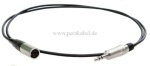 Miniklinkenstecker 3,5mm stereo 3pol auf Mini XLR-Stecker 3pol ( 2x 0,22qmm )
