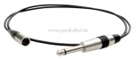 Mini XLR-Stecker 3pol auf Klinkenstecker 6,3mm mono 2pol