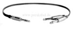 Stereoklinke 6,3mm metall (D) auf 2 x Klinkenstecker 6,3mm metall (D)- ( Patchkabel )