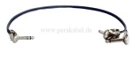 Stereoklinke 6,3mm metall gewinkelt auf 2 x Klinkenstecker 6,3mm metall gewinkelt ( Patchkabel )