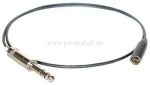 Klinkenstecker 6,3mm stereo Neutrik auf Mini XLR-Stecker 4 polig Neutrik ( 2x 0,22qmm )