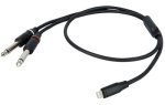 DAP-Lightning-Stecker auf 2x Klinkenstecker 6,3mm mono