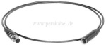Mini XLR-Buchse 3 polig Rean auf Mini XLR-Stecker 4 polig Rean