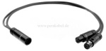 Mini XLR-Stecker 5 polig auf 2x Mini XLR-Buchse 5 polig