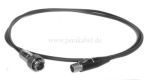 Kabel SC-Cicada SO-D14 2x0,14qmm-Mini XLR_Stecker ( mit Überwurfmutter )auf Mini-XLR-Buchse
