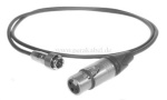 Mini XLR-Kabel SC-Cicada SO-D14 2x0,14qmm-Mini XLR-Stecker ( mit Überwurfmutter ) auf XLR-Buchse