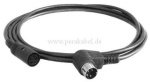 DIN-Stecker 4 polig gew. auf DIN-Buchse 4 polig ( Kabel 4x 0,14qmm )
