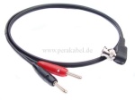 Messleitung-BNC-Stecker gewinkelt auf 2 x Bananenstecker 4mm