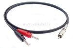 Messleitung-RCA (Cinch)-Stecker auf 2 x Bananenstecker 4mm