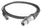 Subminiatur Buchse (Pin 1 bel.) auf XLR-Buchse - Kabel SC-Cicada SO-D14 2x0,14qmm