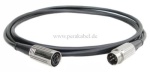 DIN-Kabel - Stecker/Buchse 6 polig Deltron (Schirm an Pin 2-5x0,34)