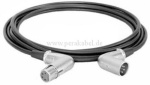 XLR-Stecker gewinkelt 4polig  auf XLR-Buchse gewinkelt 4polig ( DAP DIG-Quad )