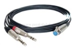XLR-Buchse 5 polig auf 2 Klinkenstecker stereo