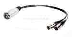 XLR-Stecker 3pol auf 2 Mini XLR-Stecker 3pol