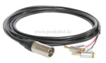 Lautsprecherkabel (Boxenkabel 2 x 1,5 qmm) XLR-Stecker auf Bananenstecker gewinkelt