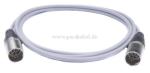 XLR-Stecker auf XLR-Stecker 7polig Schraubkappe Plastik (Kabel 7x0,25qmm)